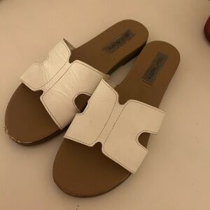 Women’s white Steve Madden sandals
